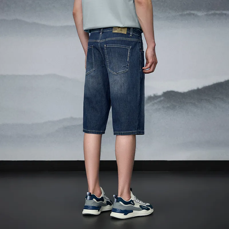 HLA Shorts Men's Denim Blue Transition Color Dark-2