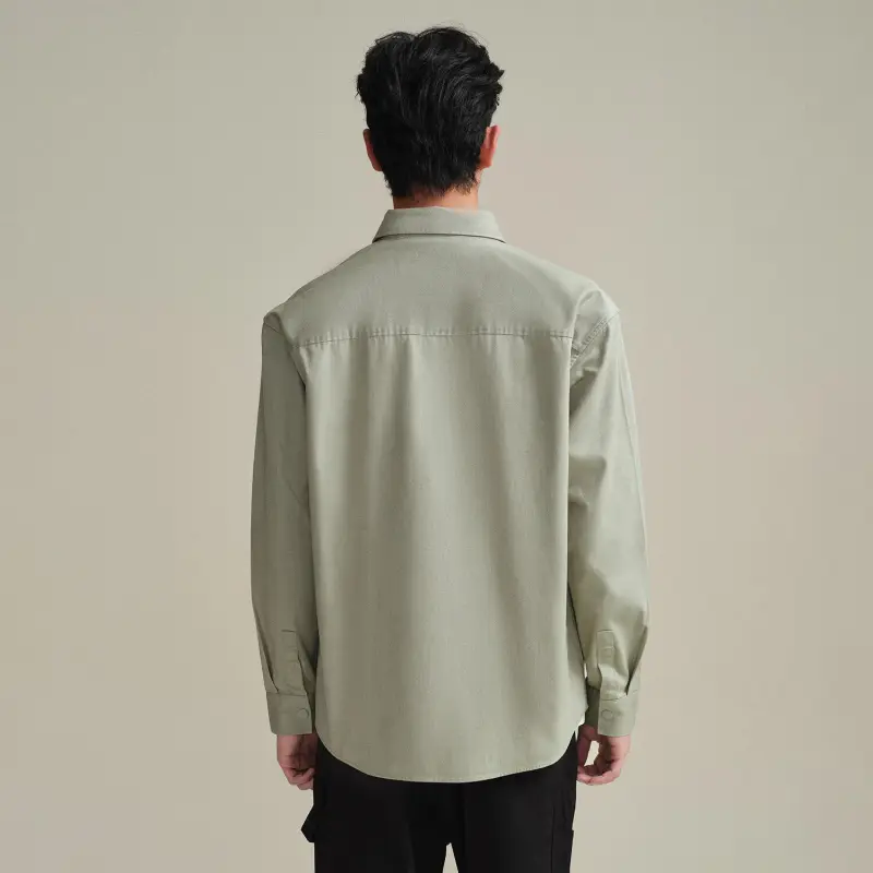 HLA Shirts Men Light Green 32-2