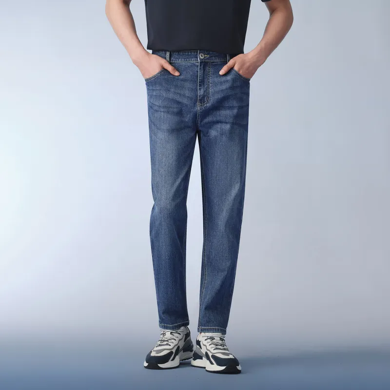 HLA Jeans Men Blue Gray Denim Gradient Medium 68-2