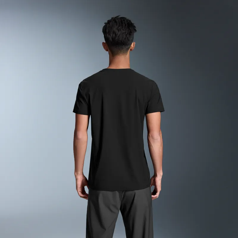 HLA T Shirts Men Navy Blue 6K-2