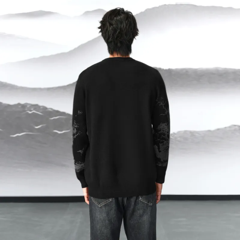 HLA Knitwear Men Black Pattern 52-2