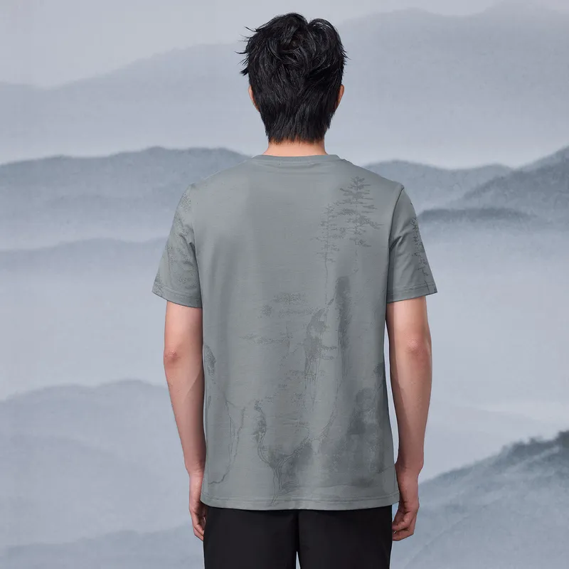 HLA The Mountain Is Not In The High Series T Shirt Men's-6