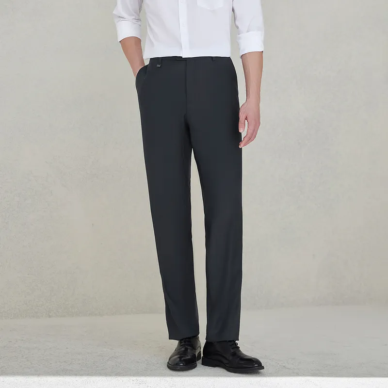 HLA Casual Pants Men Navy Blue 02-2
