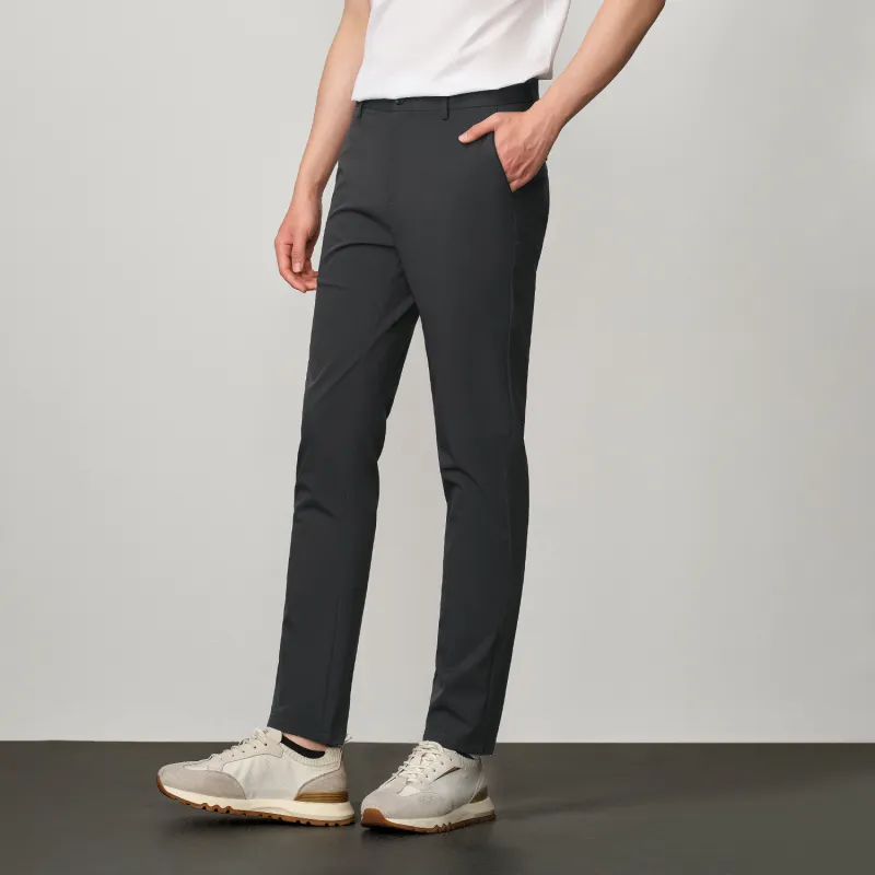 HLA Casual Pants Men's Navy Blue-2