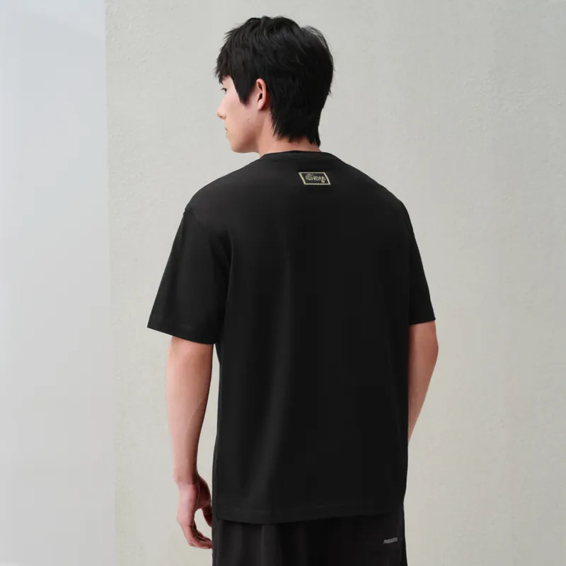 HLA T Shirts Men Black Pattern Q8-2