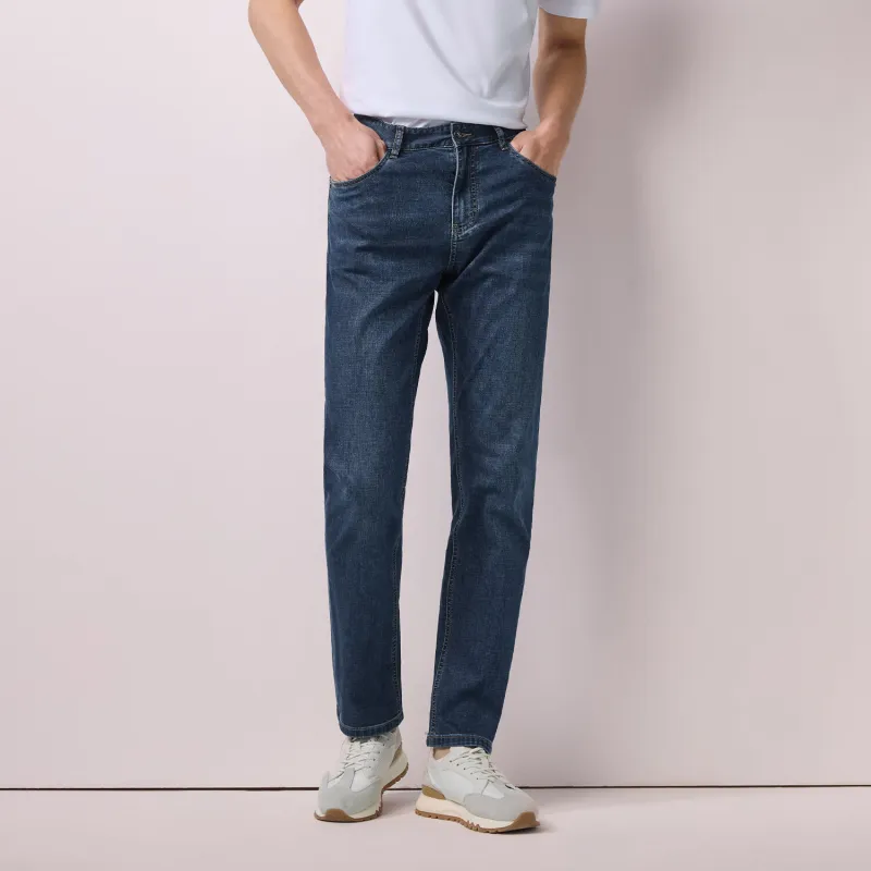 HLA Jeans Men Denim Blue Transitional Color Dark 05-2