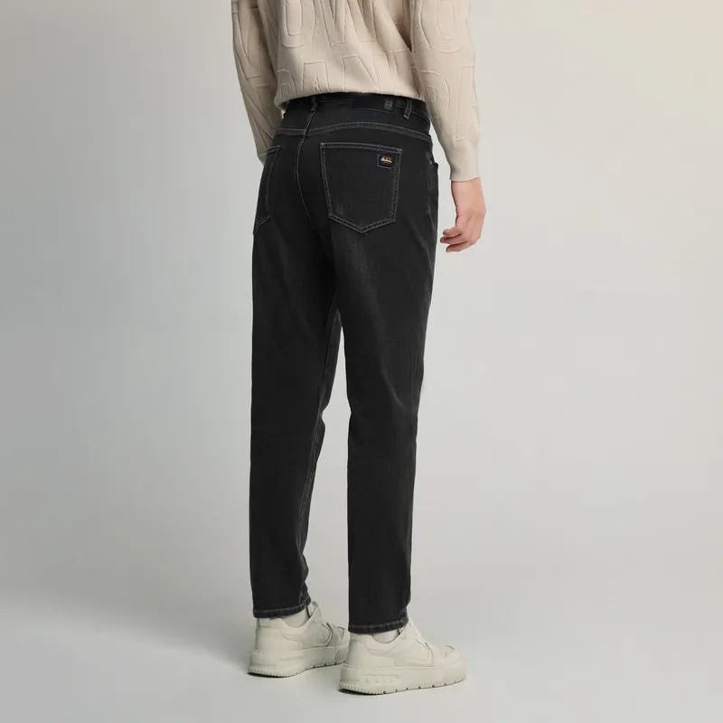 HLA Jeans Men Black Denim Gradient Dark 9F-5