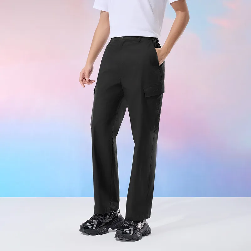HLA Cargo Pants Men Black 1 8-4
