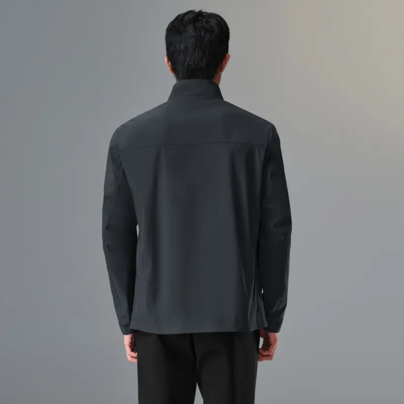 HLA Jackets Men Navy Blue G7-4