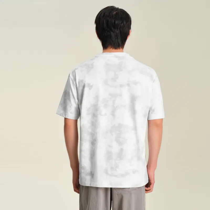 HLA Short Sleeved T Shirts Men's Ecru Pattern-2
