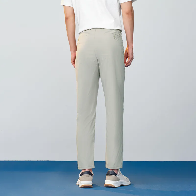 HLA Casual Pants Men Ecru A1-2