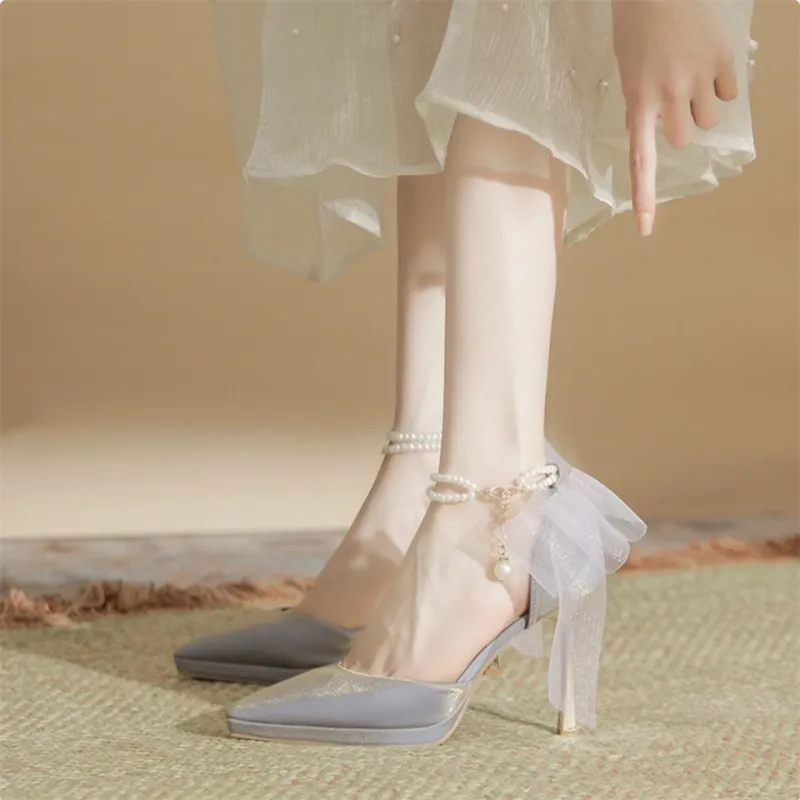HKCP Slim Heel High Heels 10cm Women's-9