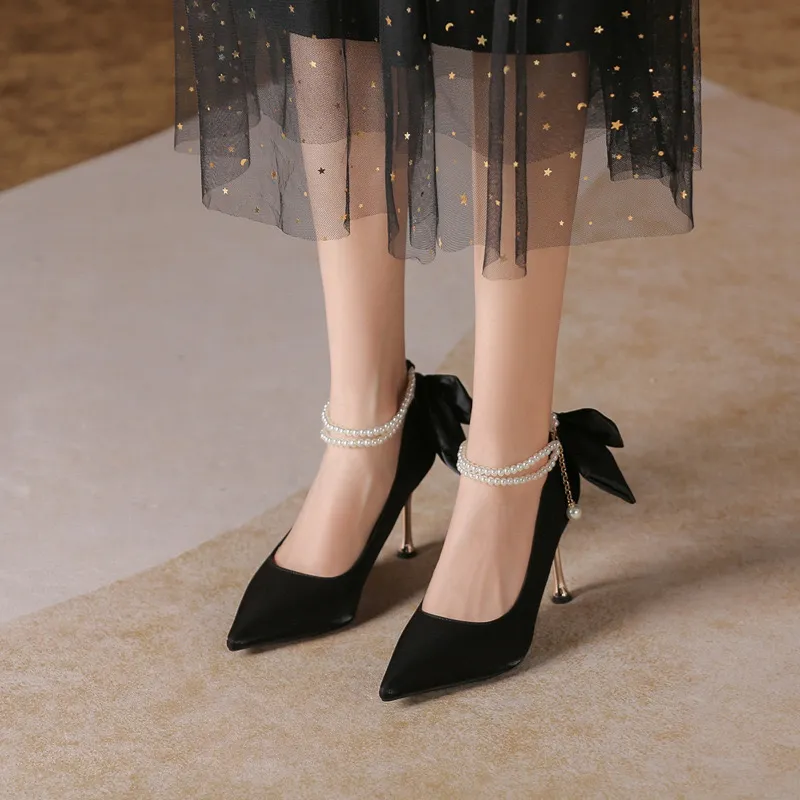 HKCP Slim Heel High Heels 6.5cm Women's-1