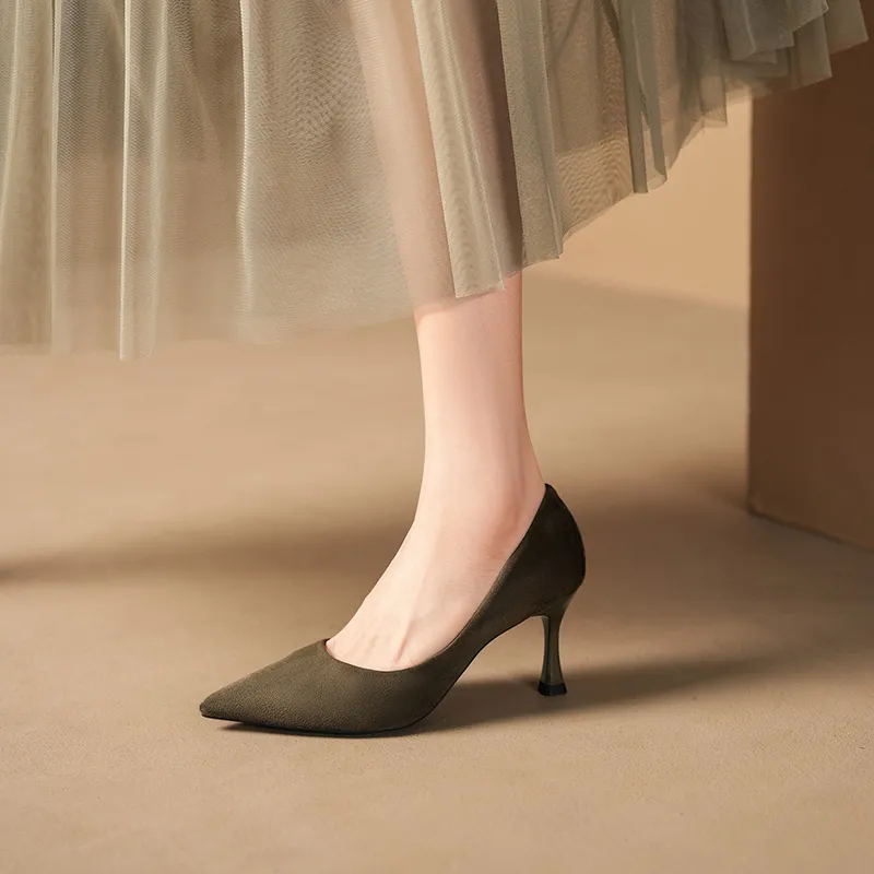 HKCP Slim Heel High Heels 7.5cm Women's-11