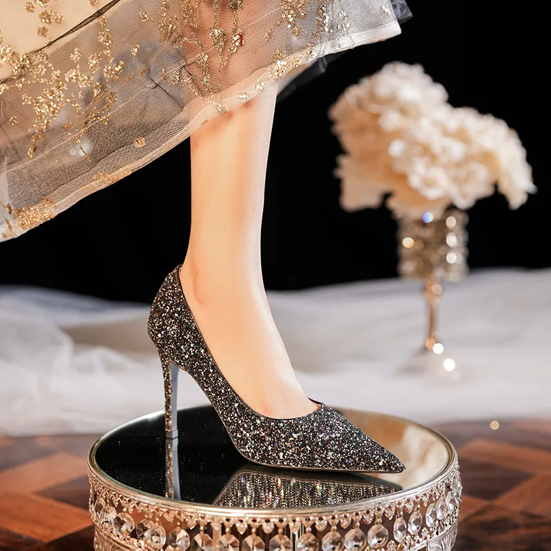 HKCP Slim Heel High Heels Women's-13