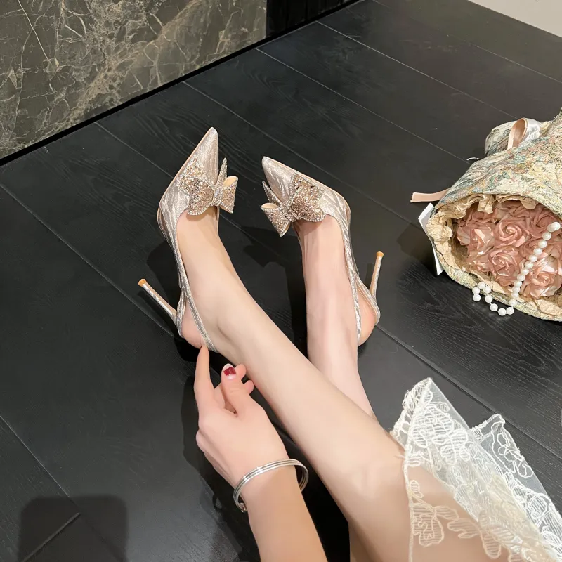 HKCP Slim Heel High Heels 8cm Women's-8