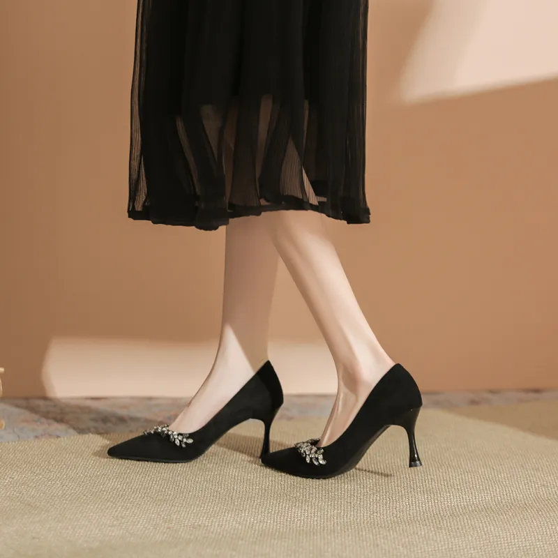 HKCP Slim Heel High Heels 7.5cm Women's-2