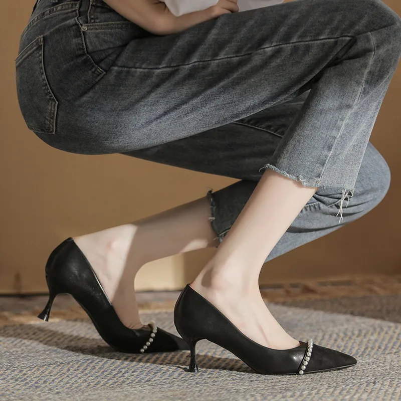 HKCP Slim Heel High Heels 6.5cm Women's-1
