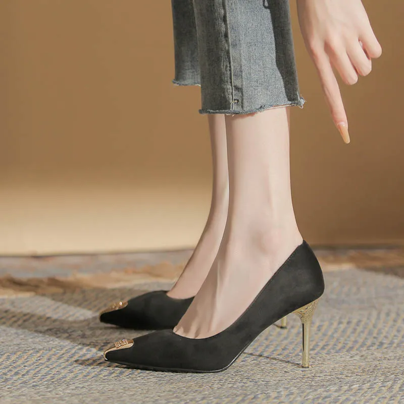 HKCP Slim Heel High Heels 8.5cm Women's-9