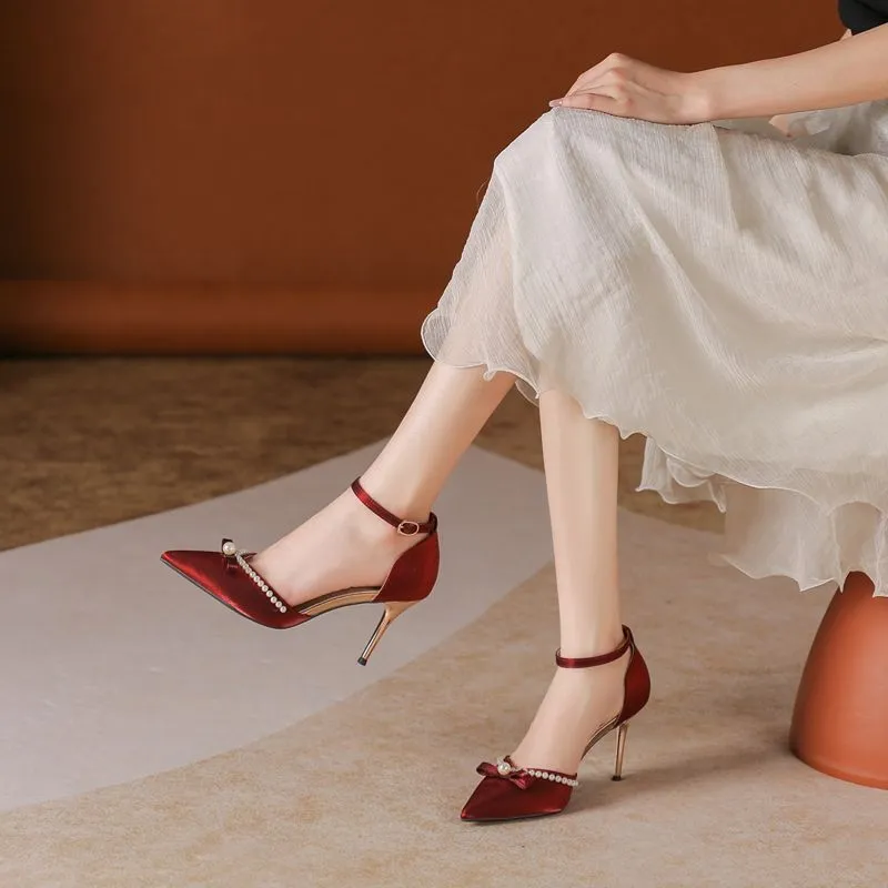 HKCP High Heels Women's Black, Red, Apricot-6