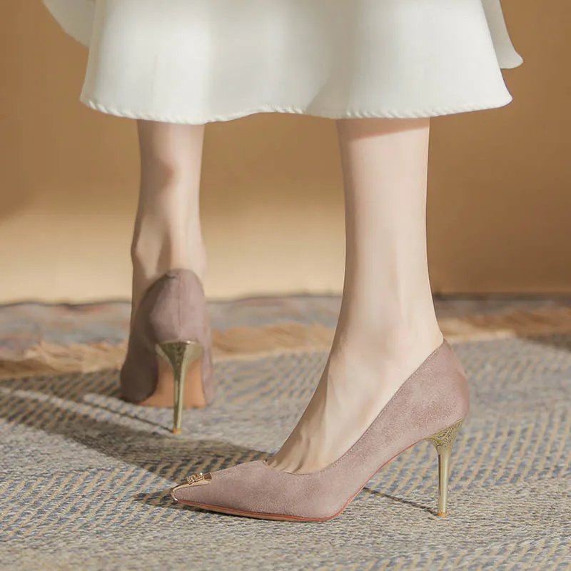 HKCP Slim Heel High Heels 8.5cm Women's-13