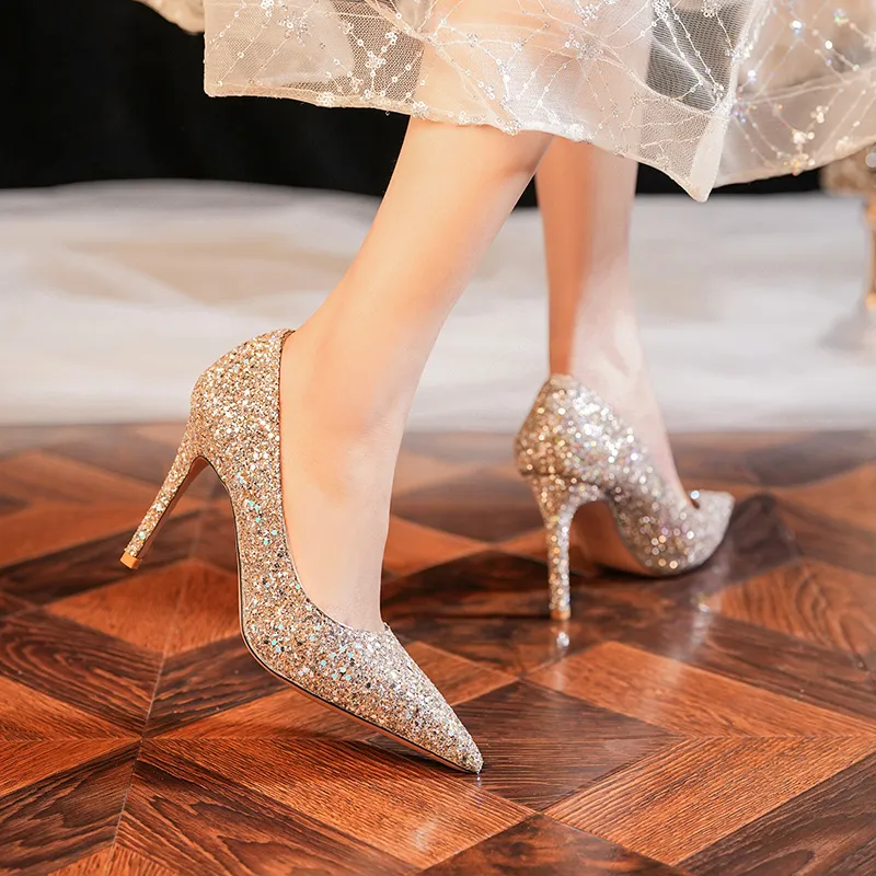 HKCP Slim Heel High Heels Women's-19