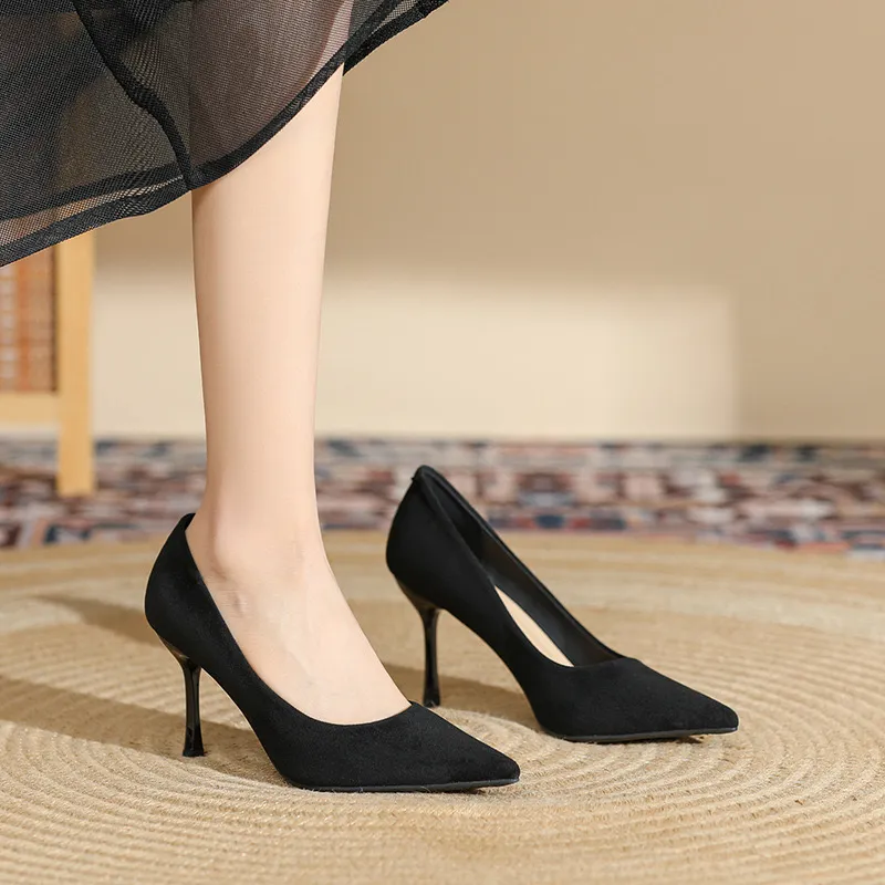 HKCP Slim Heel High Heels 8cm/6cm Women's-4