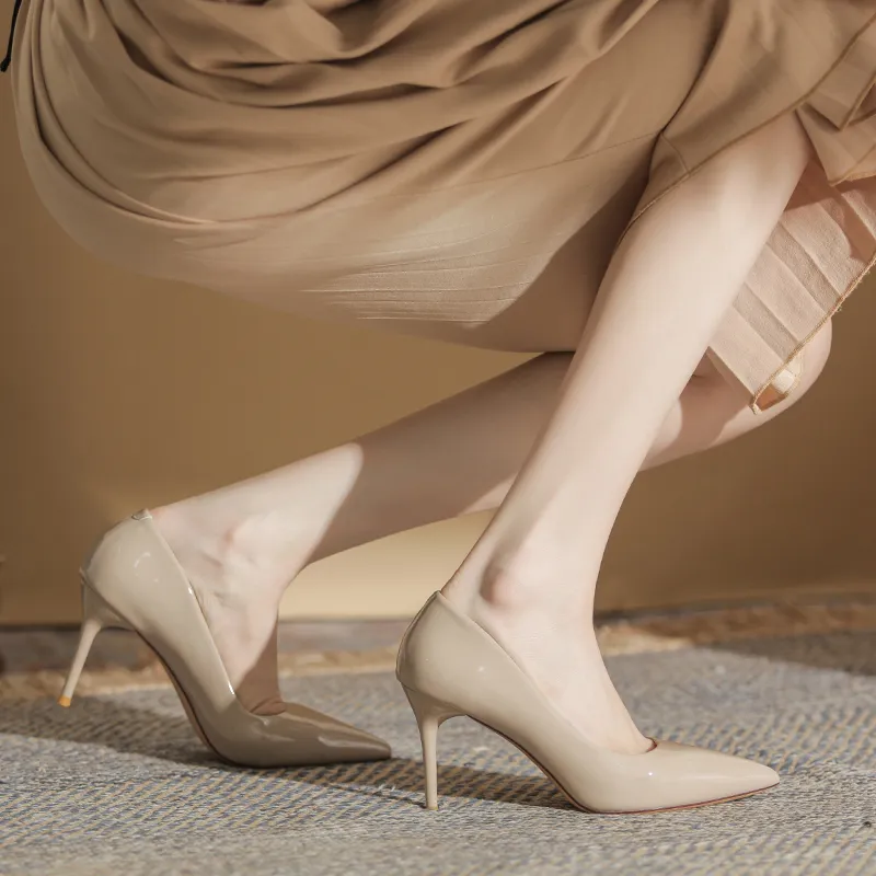 HKCP Slim Heel High Heels 8.5cm Women's-6