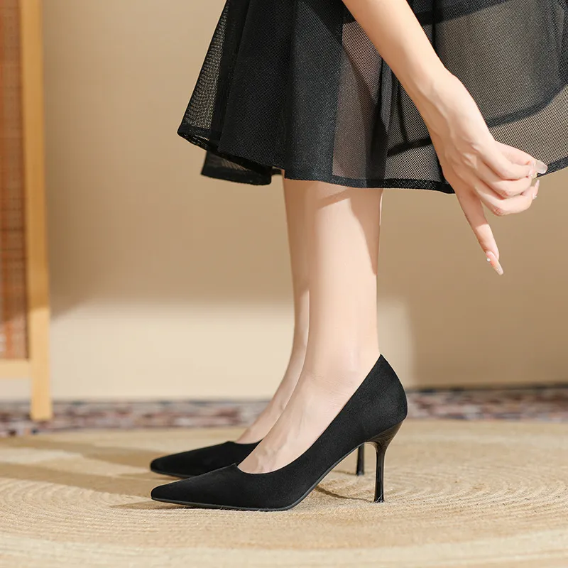HKCP Slim Heel High Heels 8cm/6cm Women's-1