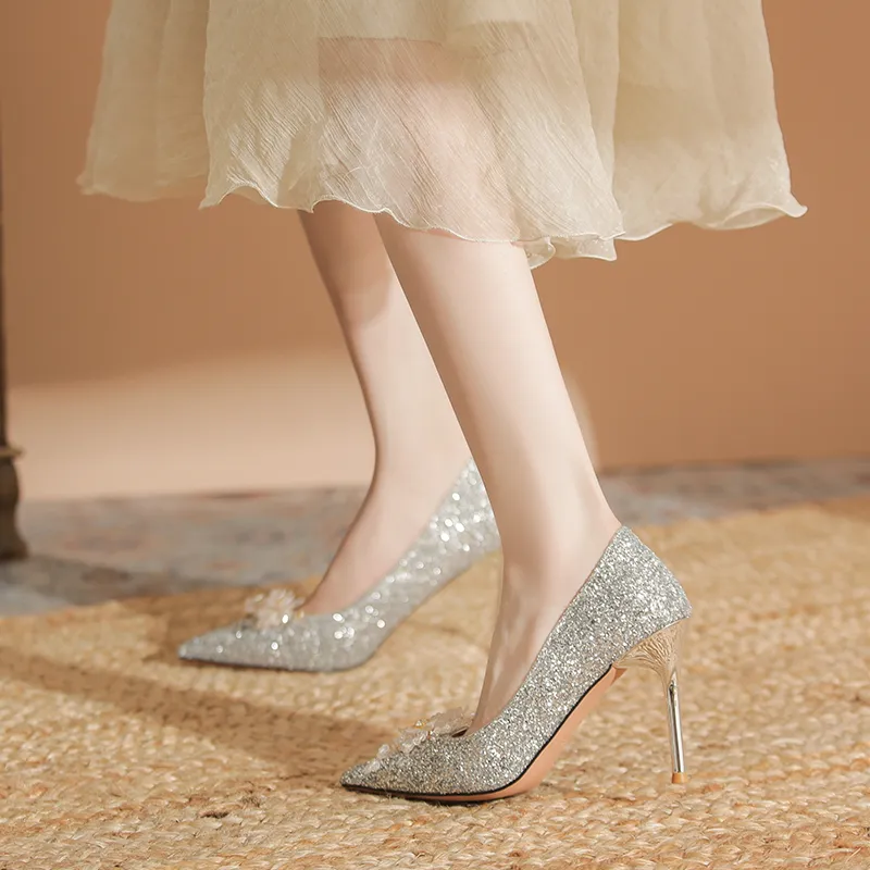 HKCP Slim Heel High Heels Women's-3