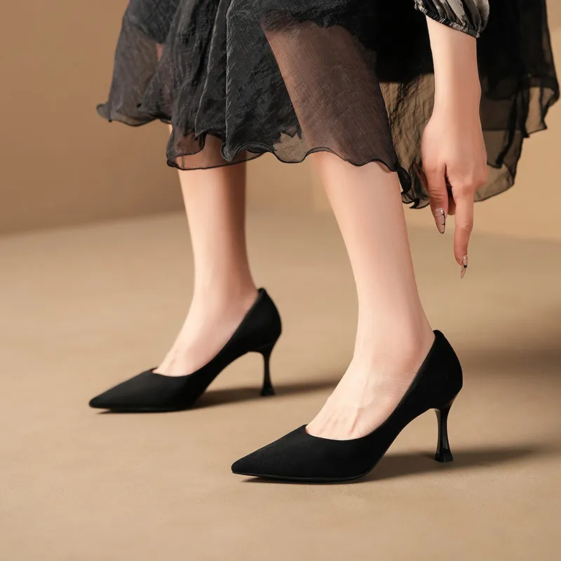 HKCP Slim Heel High Heels 7.5cm Women's-3