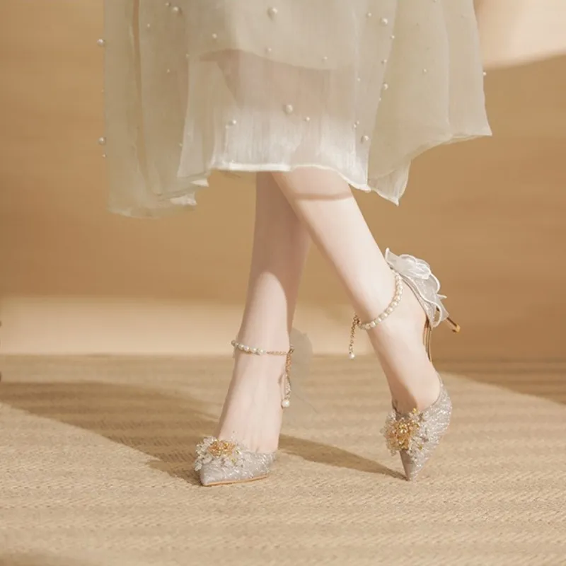 HKCP Slim Heel High Heels 8cm Women's-6