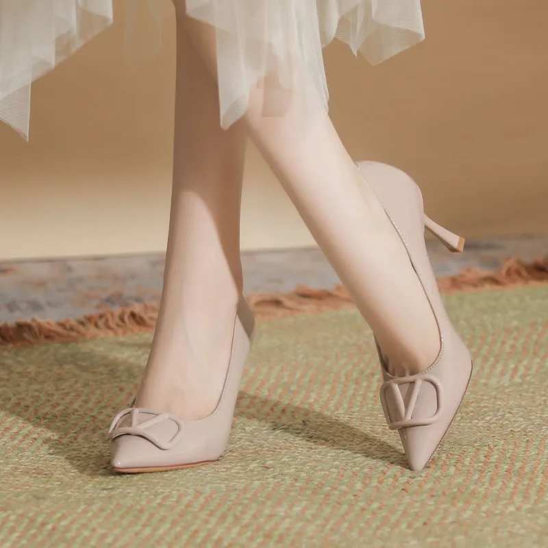 HKCP Slim Heel High Heels 6.5cm Women's-3