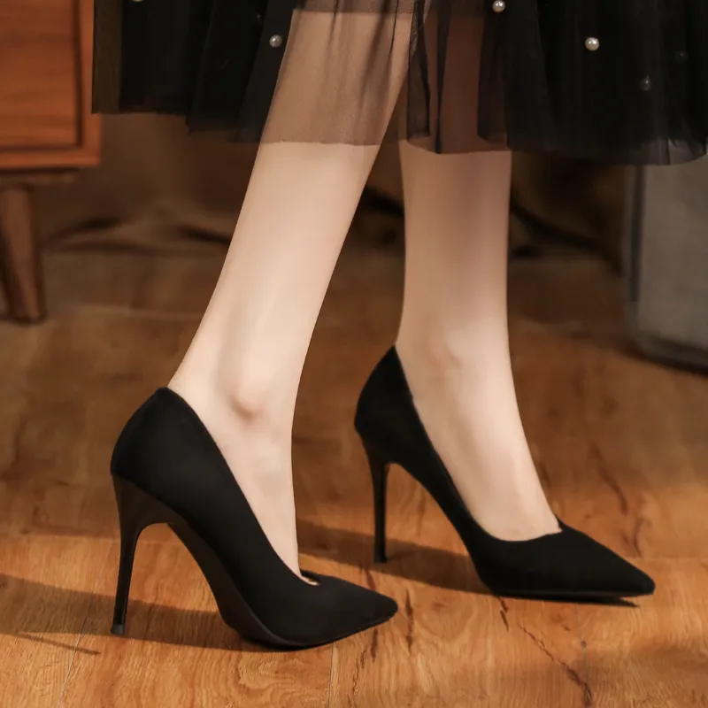 HKCP Slim Heel High Heels 9.5cm Women's-1