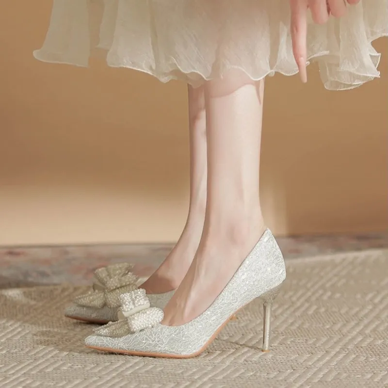 HKCP Slim Heel High Heels 7cm Women's-4