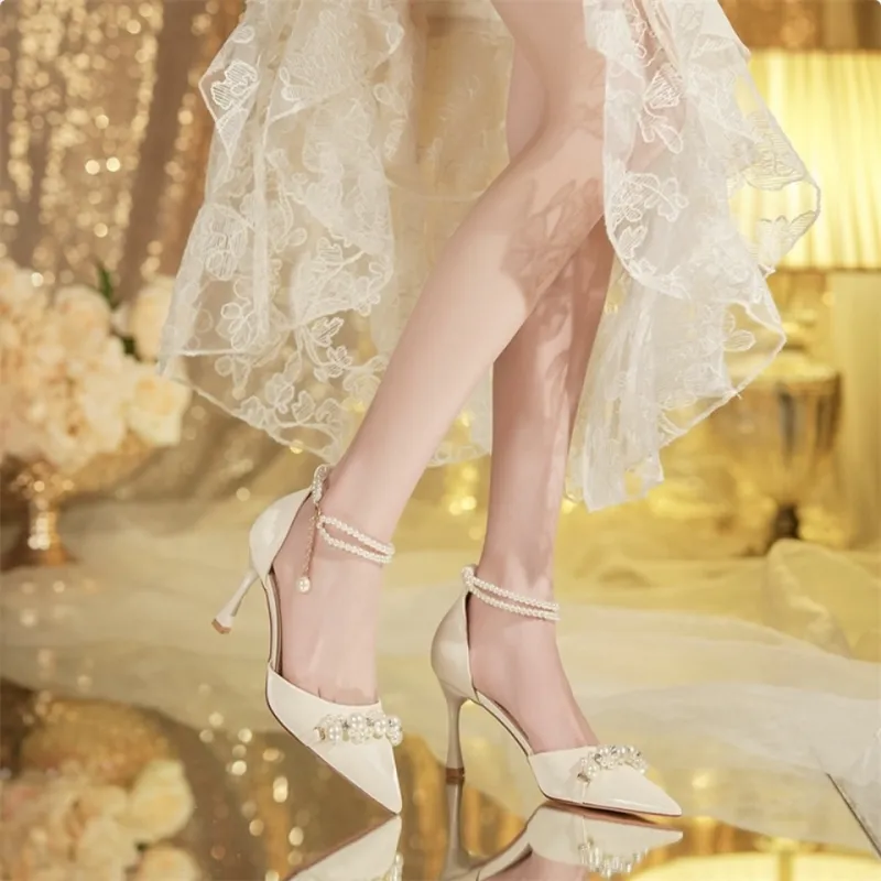 HKCP Slim Heel High Heels 6.5cm Women's-1