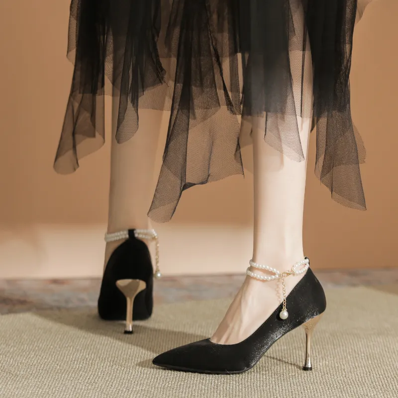 HKCP Slim Heel High Heels Women's-3