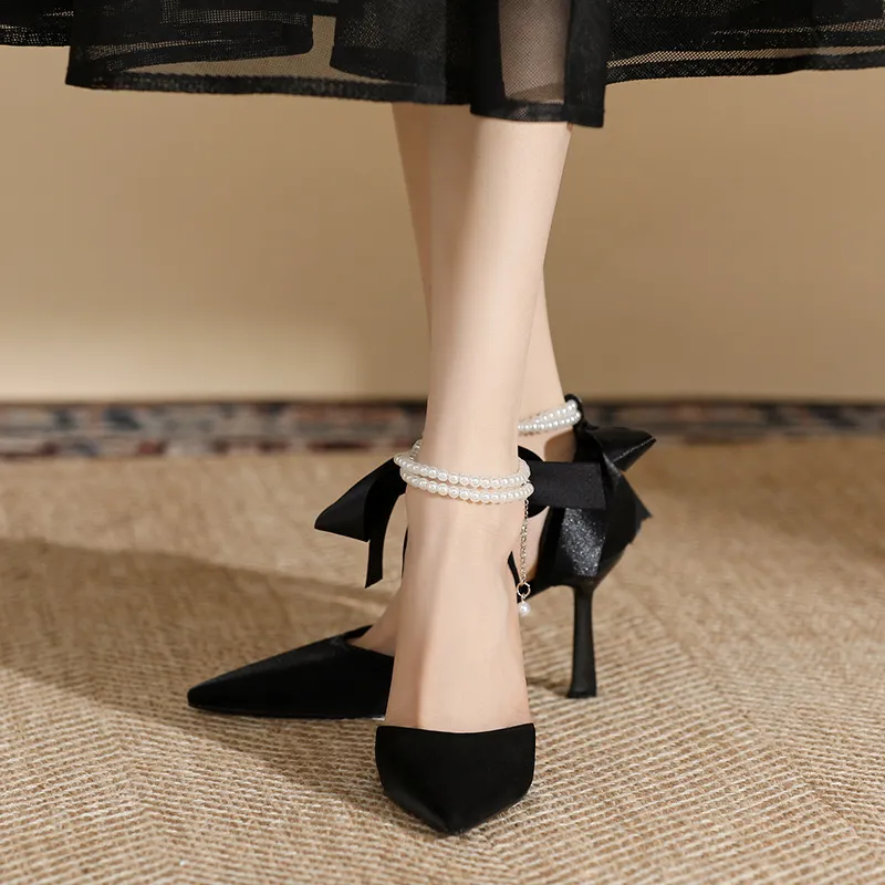 HKCP Slim Heel High Heels 8cm Women's-1