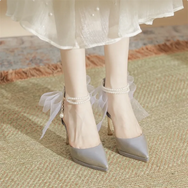 HKCP Slim Heel High Heels 10cm Women's-10