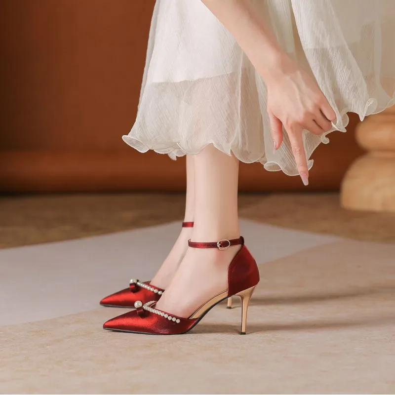HKCP High Heels Women's Black, Red, Apricot-9