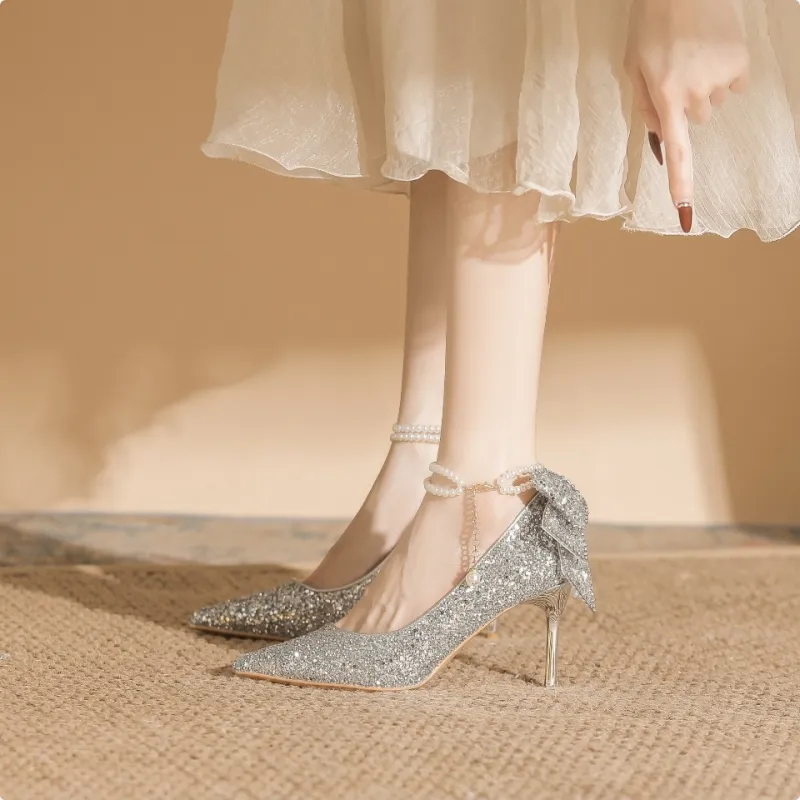 HKCP Slim Heel High Heels Women's-1