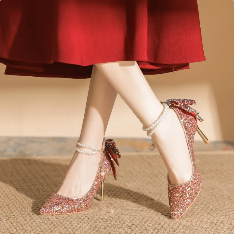 HKCP Slim Heel High Heels Women's-11