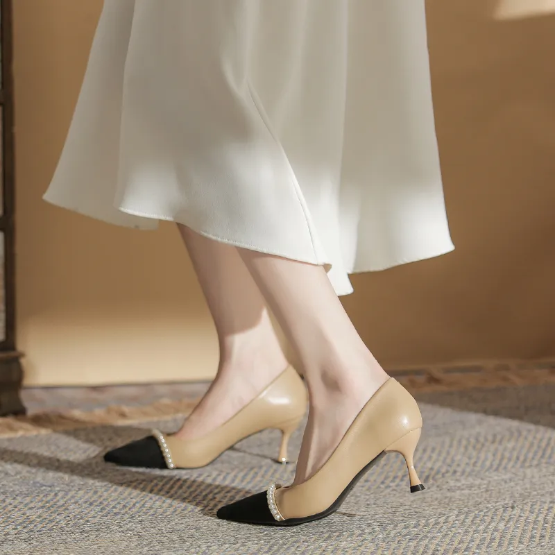 HKCP Slim Heel High Heels 6.5cm Women's-12