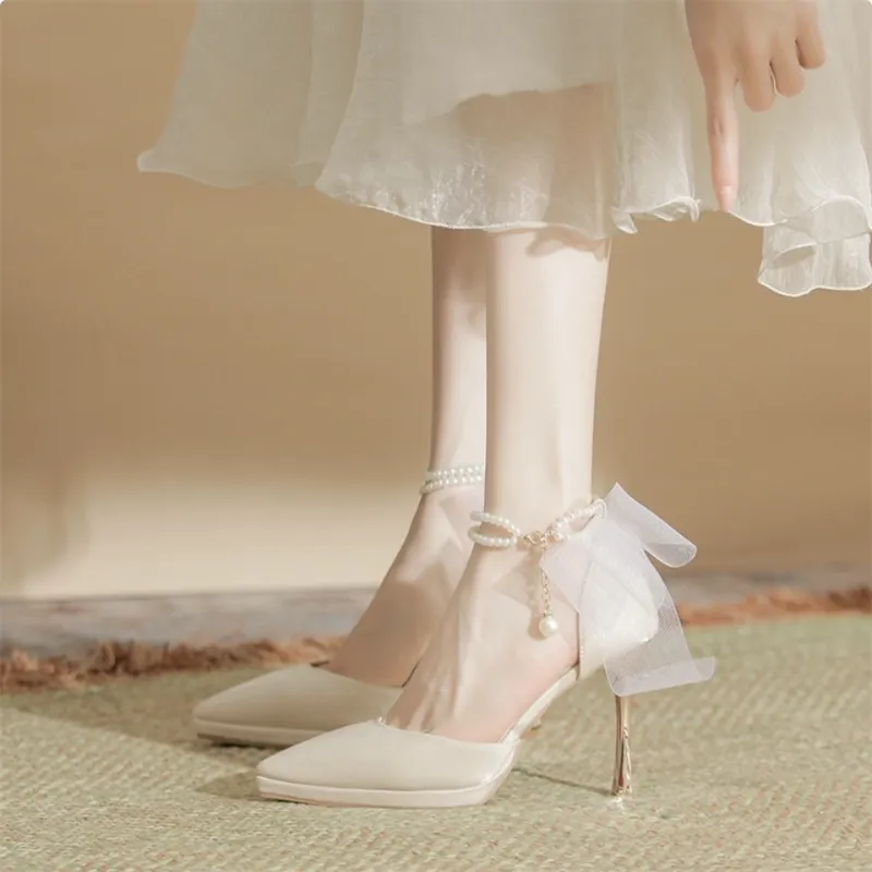 HKCP Slim Heel High Heels 10cm Women's-1