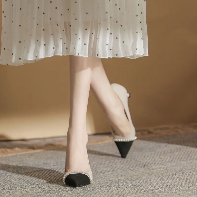 HKCP Slim Heel High Heels 6.5cm Women's-7