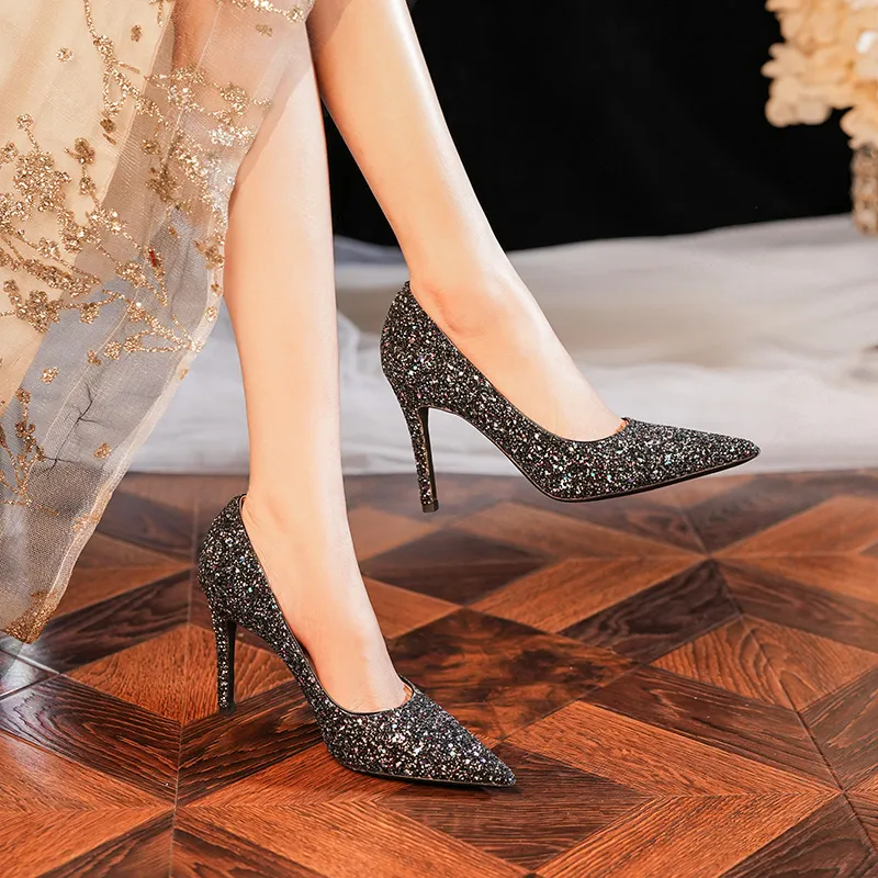 HKCP Slim Heel High Heels Women's-11