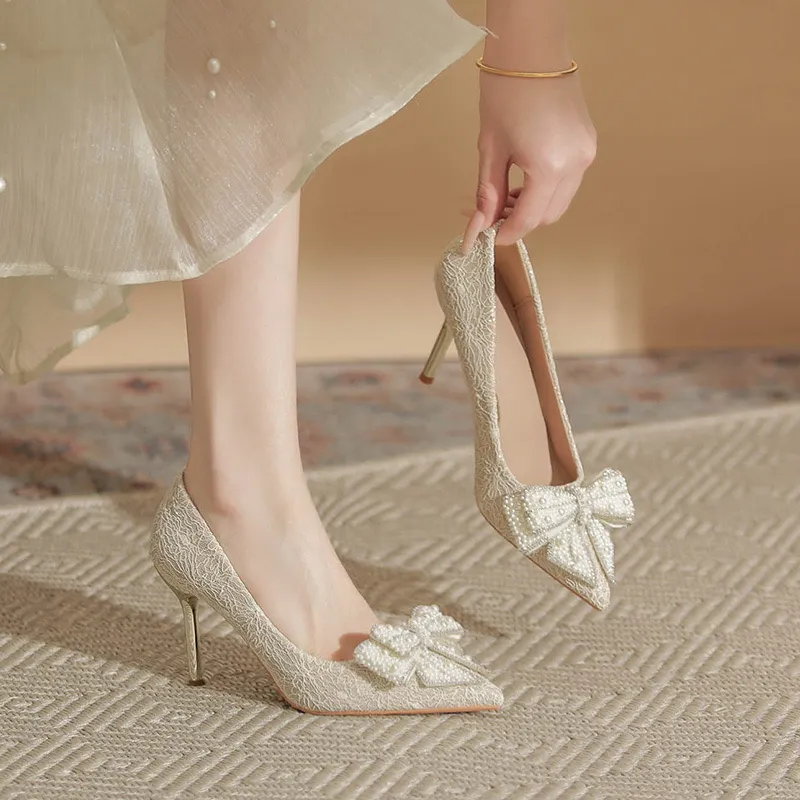 HKCP Slim Heel High Heels 7cm Women's-8