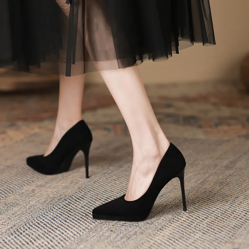 HKCP Slim Heel High Heels 11cm Women's-2