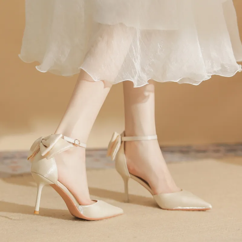 HKCP Slim Heel High Heels 8cm Women's-2