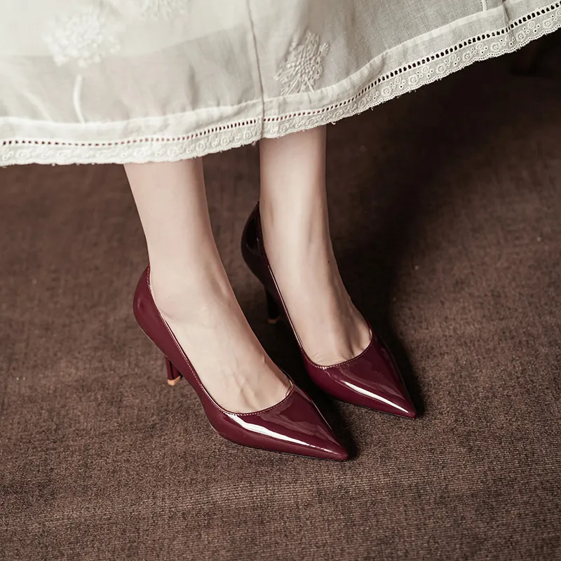 HKCP Slim Heel High Heels 9.5cm Women's-14